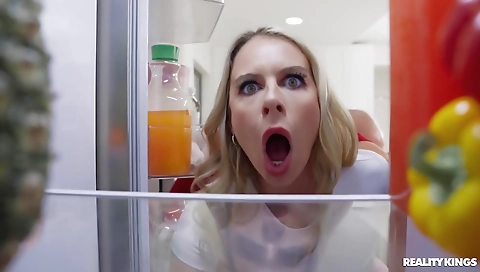 Sexy young chick fucks her boyfriend