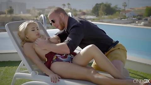 Sexy blonde girl's pussy is in whippedass video