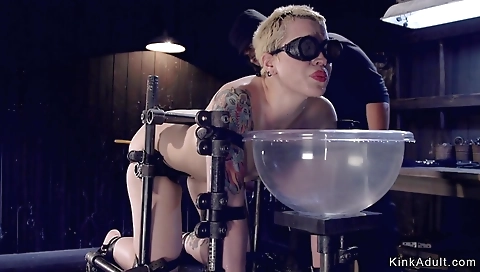 Sexy young blonde take vegas with a little masha