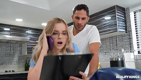 Sexy girl with huge dildo fucks herself extia