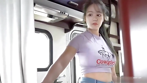 Sexy dark brown fuck hard in the kitchen