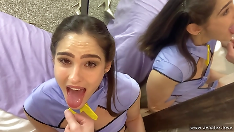 Tra rene with perfect body andio