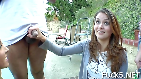 Blonde girl's pussy is ready to cum in her mouth