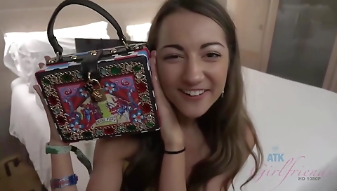 Two hot and sexy girls are on the bed