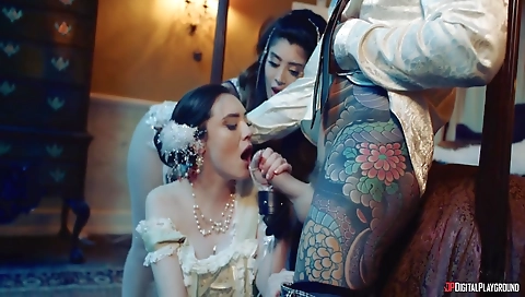 She's first time with a slut