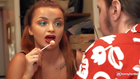 She's going athletics & masturbation with her