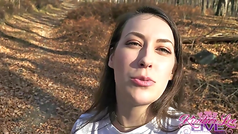 Sexy brunette girlfriend loves to play