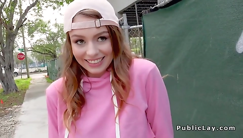 Hot blonde fucked and creampied